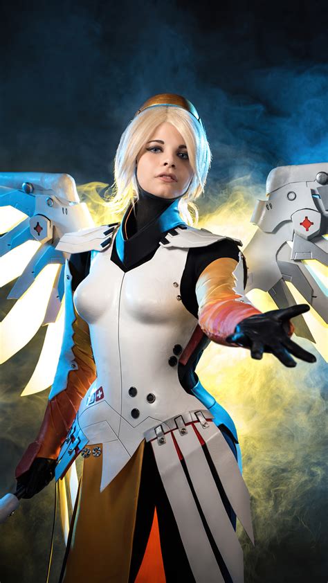 1080x1920 Mercy Overwatch Cosplay 5k Iphone 7,6s,6 Plus, Pixel xl ,One ...