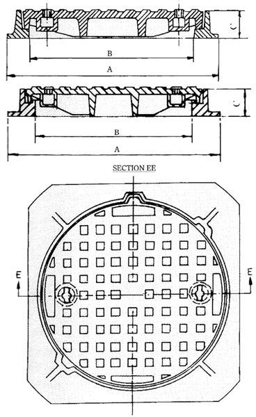 Manhole Cover Drawings (Cast Iron) - Labdhi Enterprise