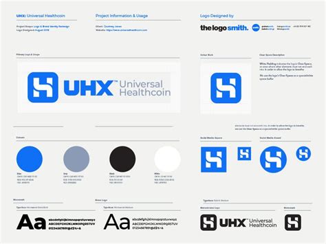 UHX Universal Healthcoin Logo Usage Guidelines Template | Logo guidelines, Brand guidelines ...