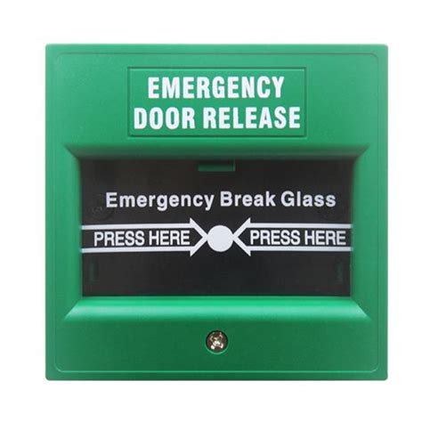 Emergency Break Glass Exit Button (green),Intelligent Access Control System -S4A Access Control