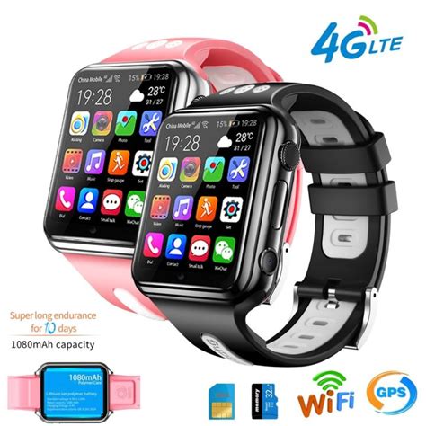 CODTIKTOK W5 4G GPS Wifi Location Student/Children Smart Watch Phone Android System App Install ...