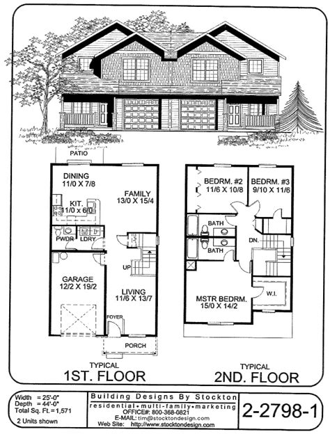 Building Designs by Stockton: Plan # 2-2798-1