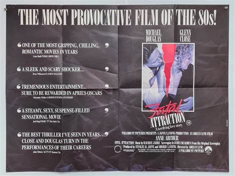 Fatal Attraction - 1987 - Original UK Quad – Poster Freaks