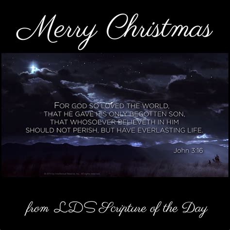 LDS Scripture of the Day: Merry Christmas!