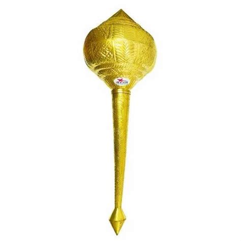 Brass Gada, Golden Hanuman Gada, Brass Mace, Height 34 Inches at Rs 1800 | SHAH COMPLEX, BEGUM ...