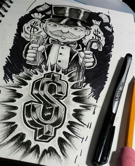 Monopoly Man Sketch Tattoo Design Tattoo Outline Drawing Sailor ...