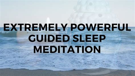 EXTREMELY POWERFUL GUIDED SLEEP MEDITATION with healing peaceful sleep ...