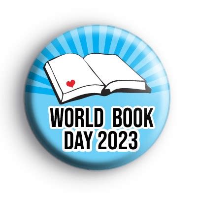 Blue World Book Day Badge : Kool Badges