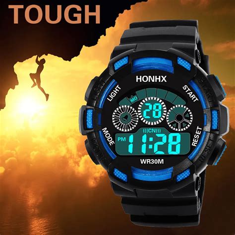 Sport Watch Waterproof 50m Children Boys Digital LED Swimming Watches ...