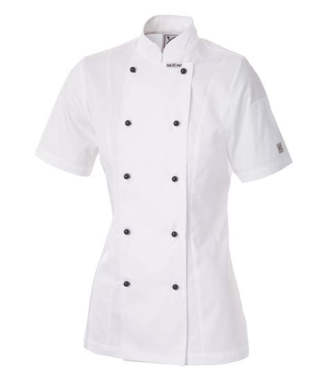 Short Sleeve Ladies Chefs Jacket for Women by Club Chef | Buy Ladies Chef Jackets Online | Chef ...