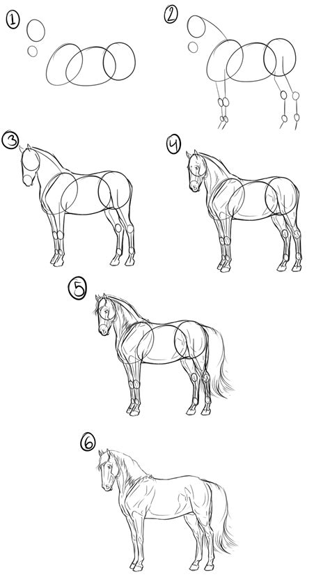 Horse example by TinyGlitch on DeviantArt | Drawing tutorials for ...