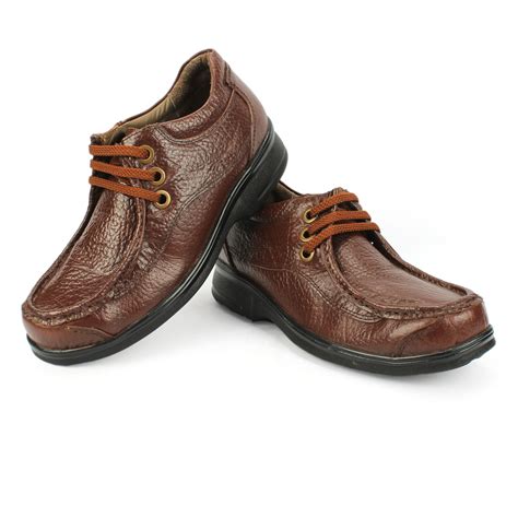 Brown Leather Casual Shoes For Men In Pure Leather | Horex®