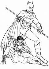 Batman And Robin Coloring Page  Free Printable Pages sketch template