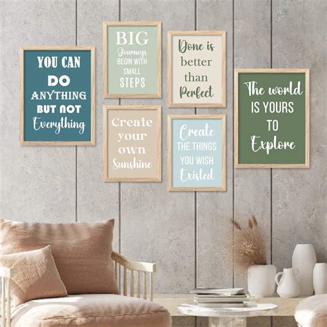 Motivational Quotes Framed Poster for Living Room Bedroom Home and Off – Kotart