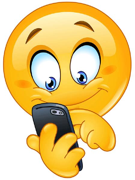 Smartphone Smiley | Funny emoticons, Funny emoji faces, Emoticons emojis