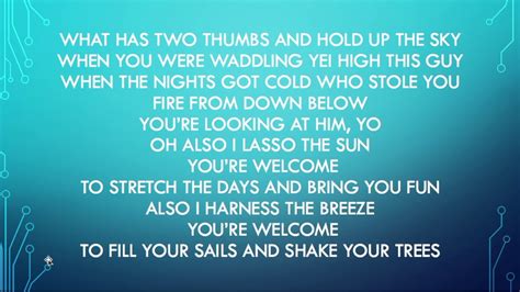 Your welcome lyrics from Moana - YouTube