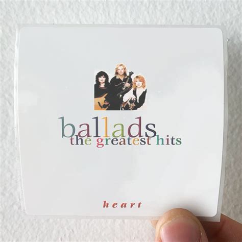 Heart Ballads The Greatest Hits Album Cover Sticker