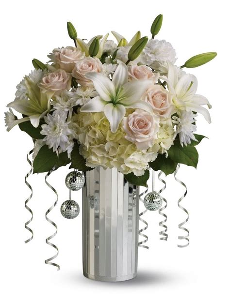 New Years Dazzle - As Shown | Holiday flower arrangements, Flower arrangements, Holiday flower