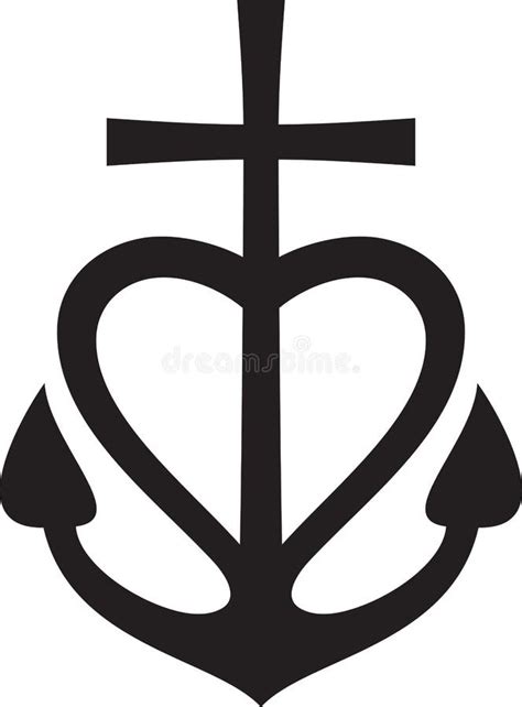 Cross, Heart, Anchor - Faith, Hope, Love Symbol. Faith Sign Stock Vector - Illustration of ...