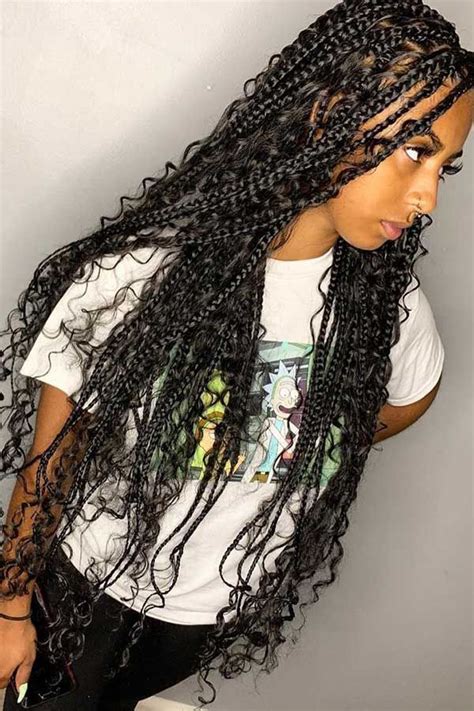 hairstyles Black curls - 25 Gorgeous Braids with Curls That Turn Heads ...