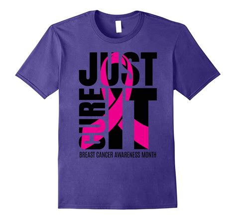 Just Cure It Breast Cancer Awareness Shirts Ribbon Shirt-FL ...