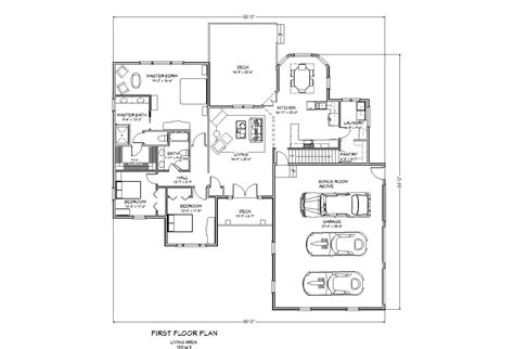 Plan Sloped Lot Traditional Ranch House - JHMRad | #25559