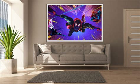 Miles Morales Poster Spiderman Canvas Art Miles Morales Wall - Etsy