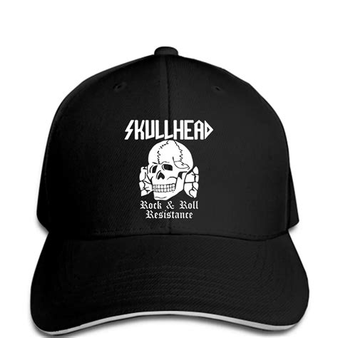 Baseball cap Rock Roll Resistance Totenkopf Skull Men Factory Printed Hat-in Men's Baseball Caps ...