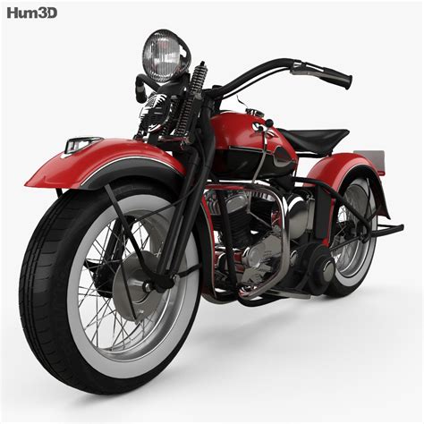 Harley-Davidson 45 WL 1940 3D model - Download Motorcycle on 3DModels.org