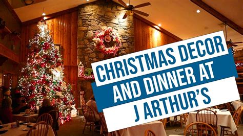 Christmas Decorations and Dinner at J Arthur's in Maggie Valley NC - YouTube