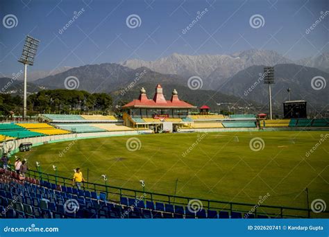 HPCA Cricket Stadium, Dharamshala India Editorial Photo - Image of ...