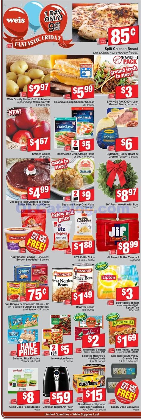 Weis Markets Fantastic Friday December 7, 2018. View the Latest Weis ...