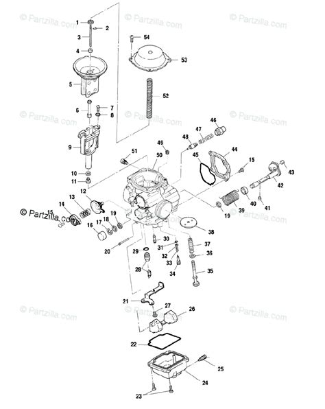 Polaris ATV 2001 OEM Parts Diagram for Carburetor A01ck42aa | Partzilla.com