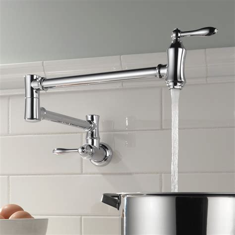 Delta Delta Double Handle Wall Mount Other Pot Filler Faucet | Pot ...