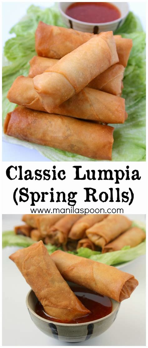 Lumpia (Filipino Vegetarian Spring Rolls) - Manila Spoon