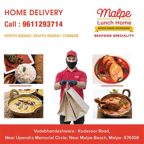 Home Delivery Restaurants Malpe, Malpe Lunch Home delivery facility