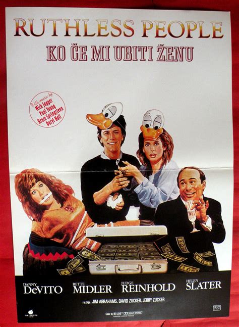 RUTHLESS PEOPLE 1986 DeVITO MIDLER JAGGER SPRINGSTEEN TOUNG EXYU MOVIE POSTER | eBay