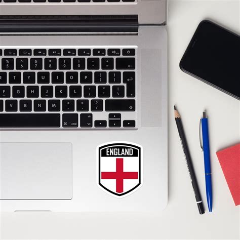 England Flag Emblem Stickers English National Pride Decals for Laptops ...