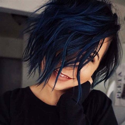 43 Beautiful Blue Black Hair Color Ideas to Copy ASAP - StayGlam