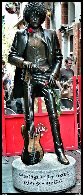 Dublin, Ireland - Phillip Lynott statue from Once | Rock artists, Phil ...