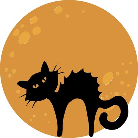 Premium Vector | Halloween moon silhouette