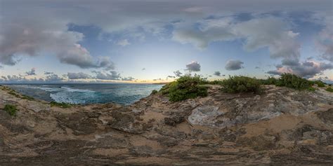 360 HDRI panorama of Hawaii Beach in 30k, 15k and 4k resolution