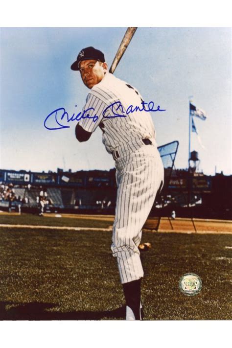 Mickey Mantle Signed 8x10 Photo Autographed Auto GFA Authenticated Yankees HOF