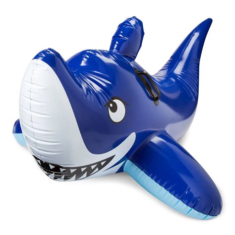 Shark Ride On Inflatable Pool Float Giant PoolCandy | ubicaciondepersonas.cdmx.gob.mx