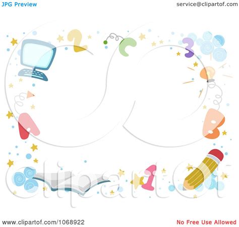 Clipart Back To School Border - Royalty Free Vector Illustration by BNP Design Studio #1068922