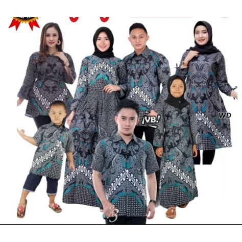 Jual BAJU BATIK KELUARGA / BAJU COUPLE BATIK / BAJU BATIK PEKALONGAN / BAJU COUPLE BATIK ...