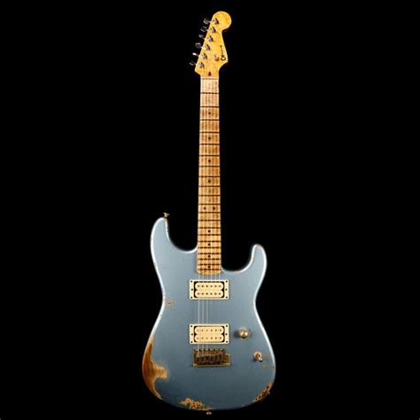 Charvel Custom Shop San Dimas Nitro Aged Ice Blue Metallic | The Music Zoo