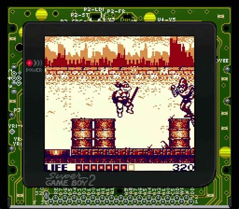 TMNT Fall of The Foot Clan - Game Boy Cheat: Konami Code - Replenish Health