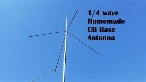 Homemade Aluminum Ground plane, CB Radio Base Antenna - YouTube