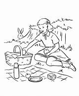 Picnic Coloring Pages For Kids  Home sketch template